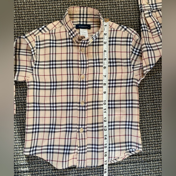 BURBERRY Upscale Boys L/S Nova Check Button Down🔥EUC/Flawless/ Size 4🔥 - Picture 7 of 15